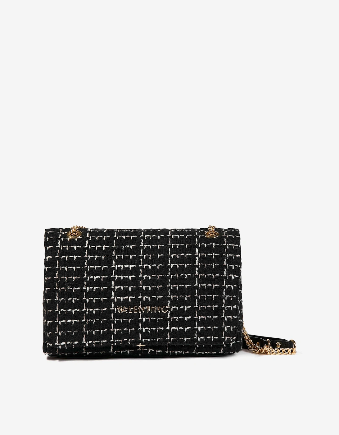 Tweed Flap Bag in Black (25.5cm), 7 of 6