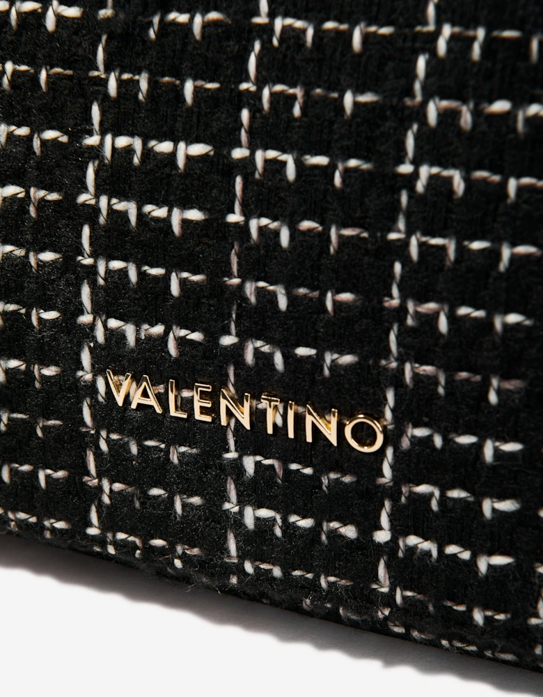 Tweed Flap Bag in Black (25.5cm)