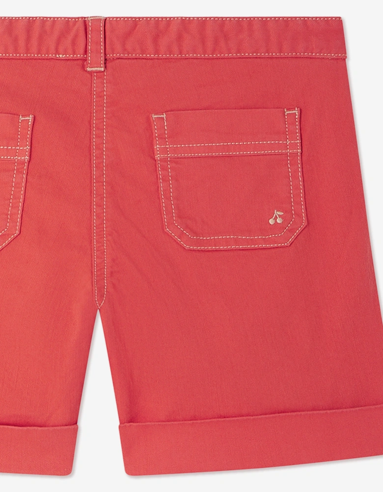Girls Elista Shorts in Red