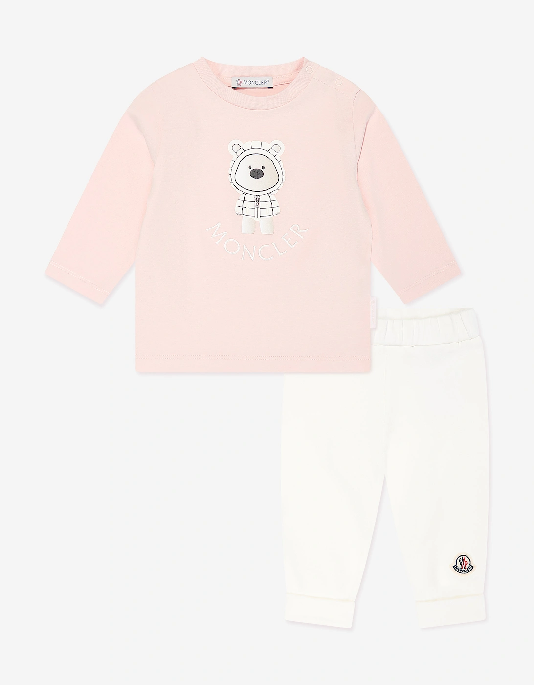 Enfant Baby Girls Teddy Bear Tracksuit in Pink