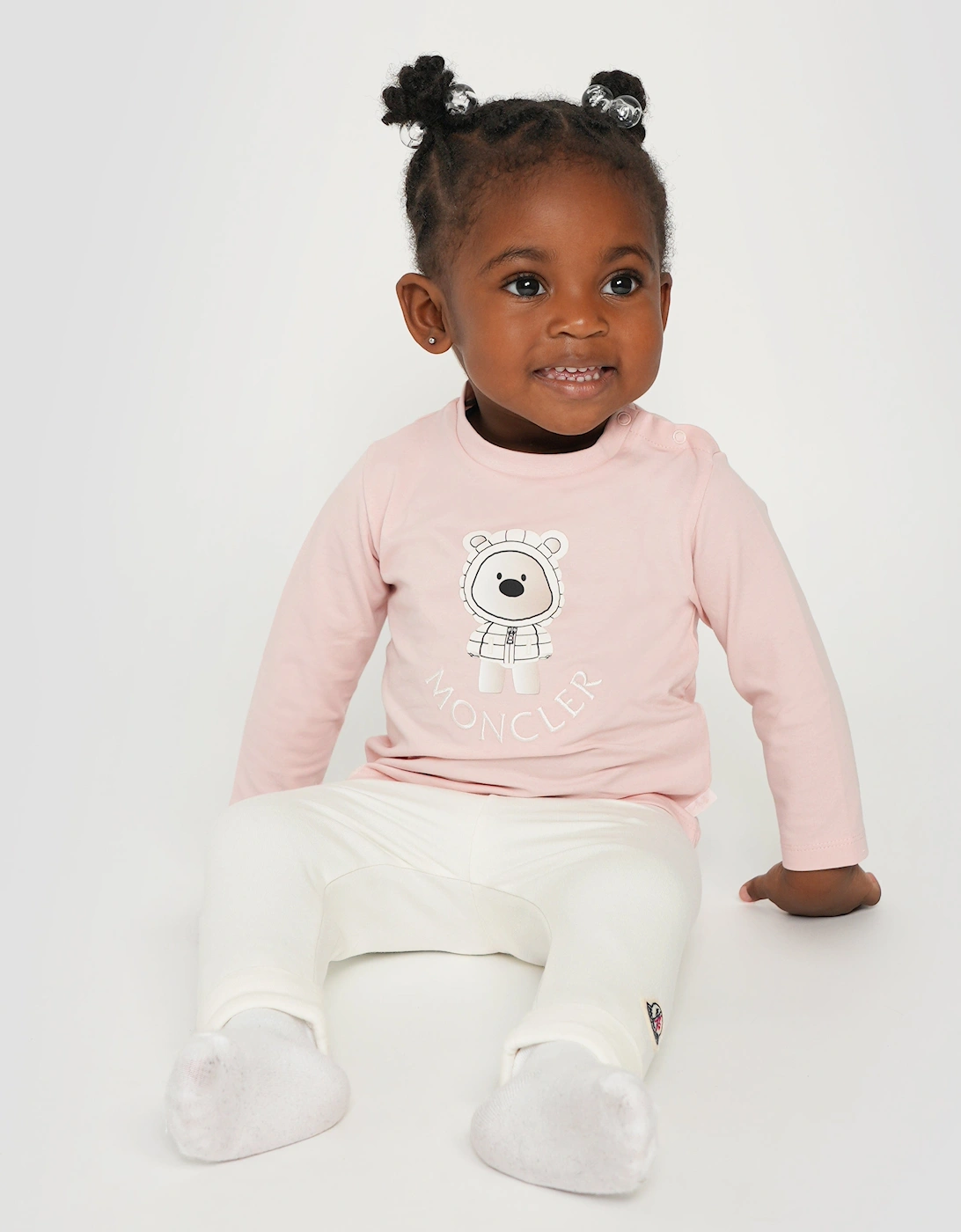 Enfant Baby Girls Teddy Bear Tracksuit in Pink, 6 of 5