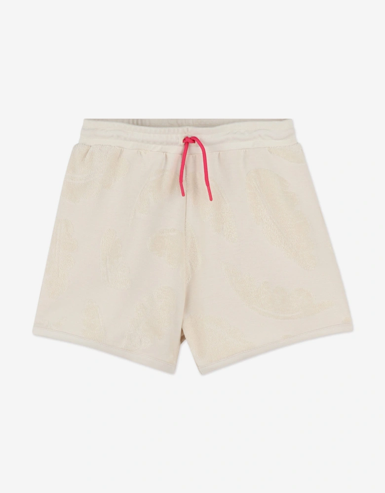 Girls Tank Top and Shorts Set in Beige