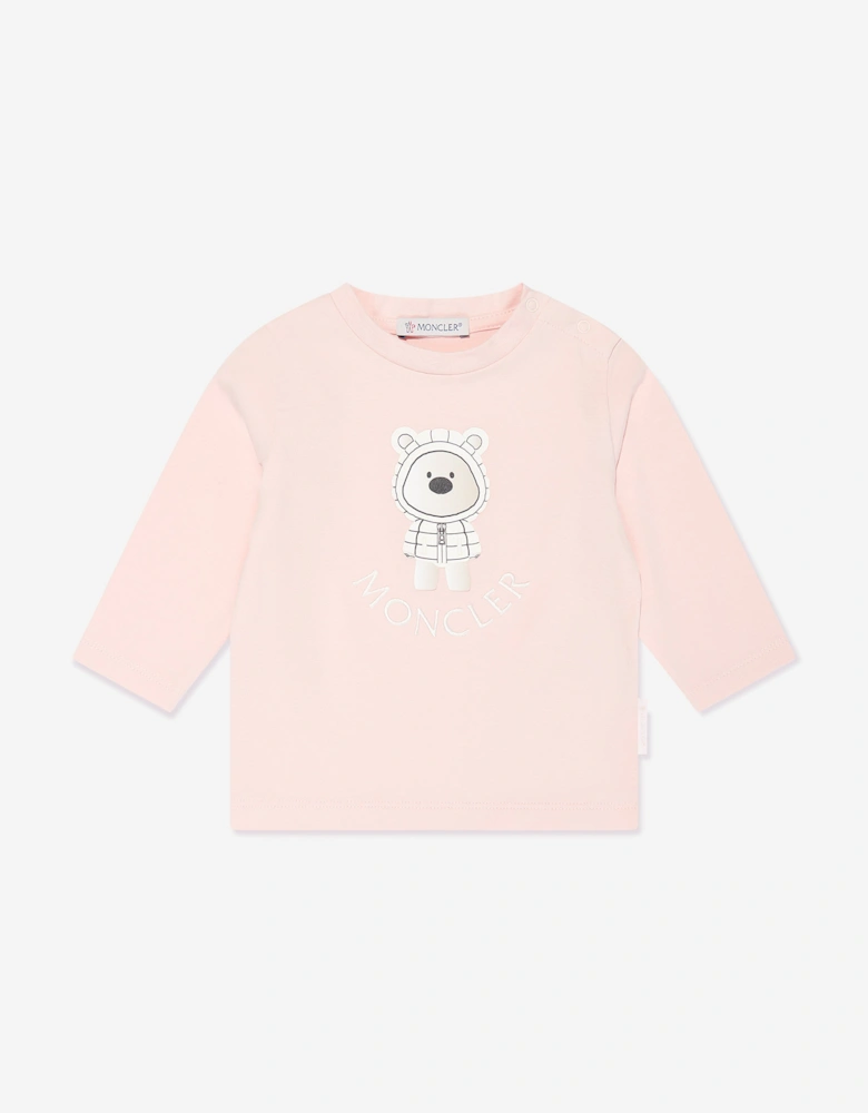 Enfant Baby Girls Teddy Bear Tracksuit in Pink