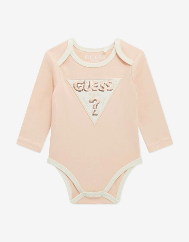 Baby Girls 3 Piece Tracksuit Set in Ivory