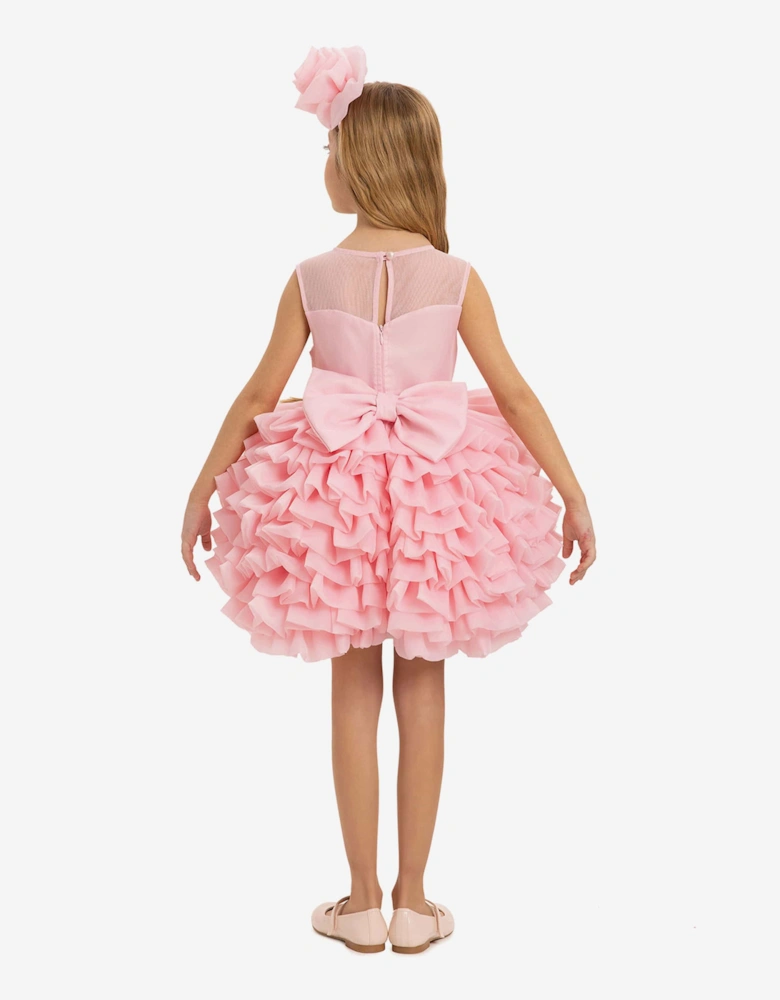 Girls Dress with Headband in Pink