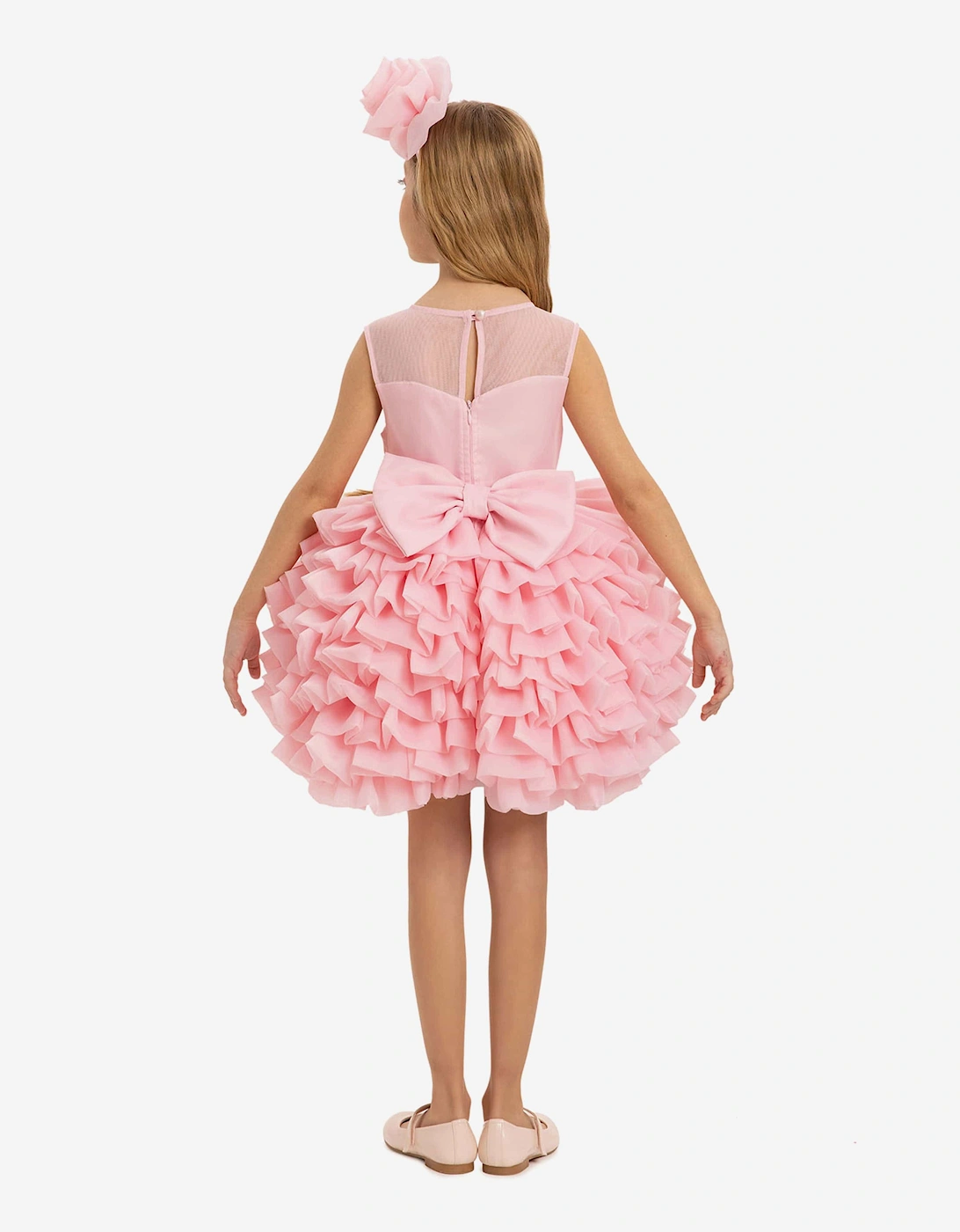 Girls Dress with Headband in Pink