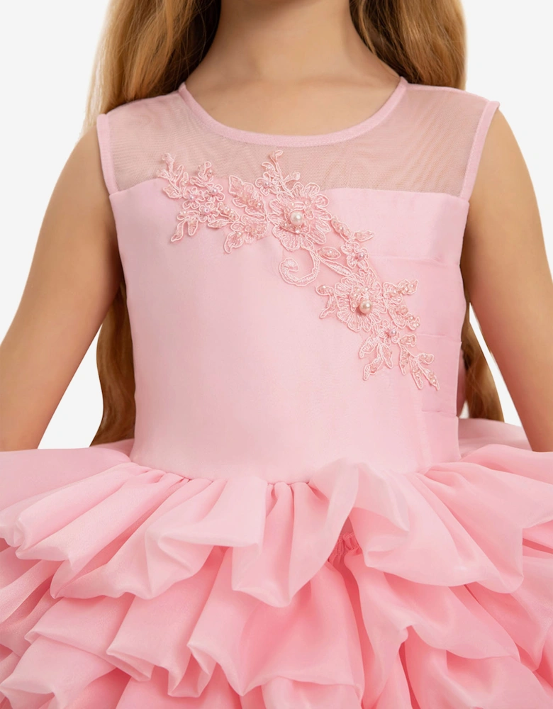 Girls Dress with Headband in Pink