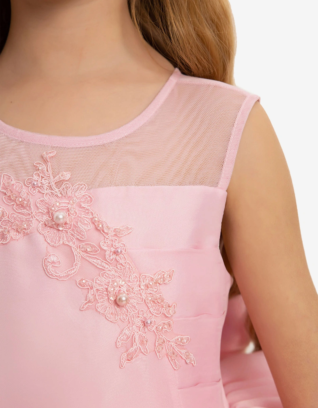 Girls Dress with Headband in Pink