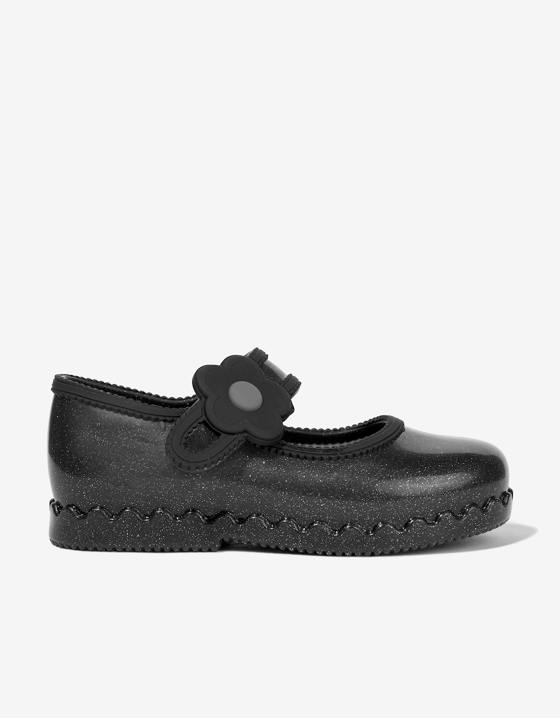 Mini Melissa Girls Black 'S Hip Ballerinas In - Size: Eu 19 - 20 Uk 4 Kids