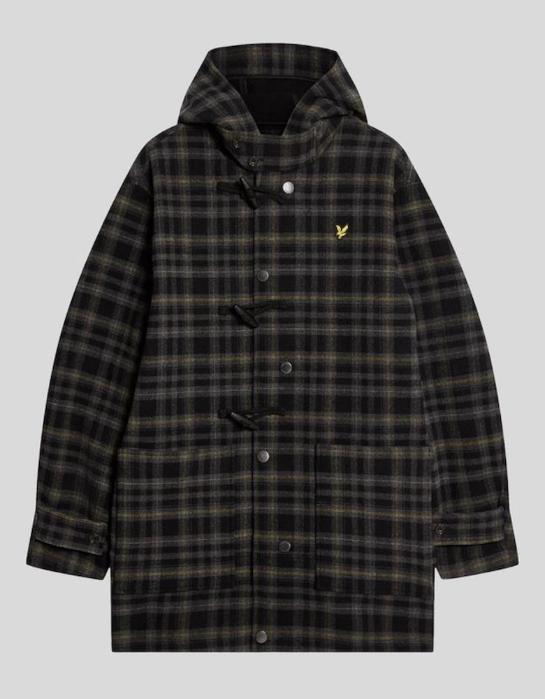 Modular Tartan Duffle Coat