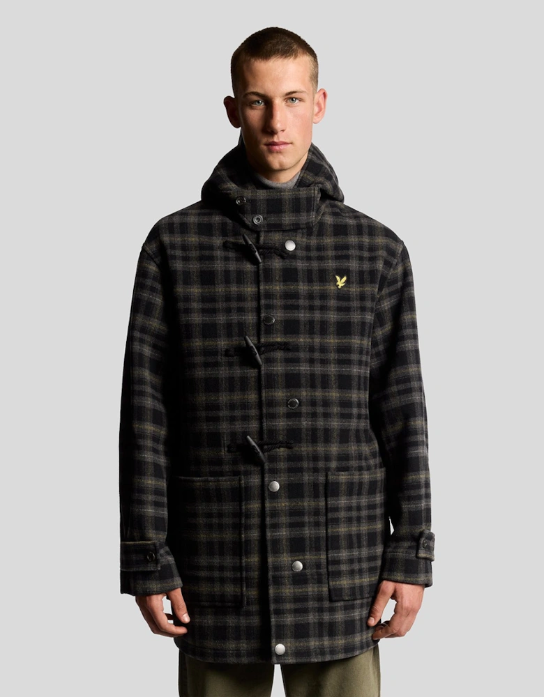 Modular Tartan Duffle Coat