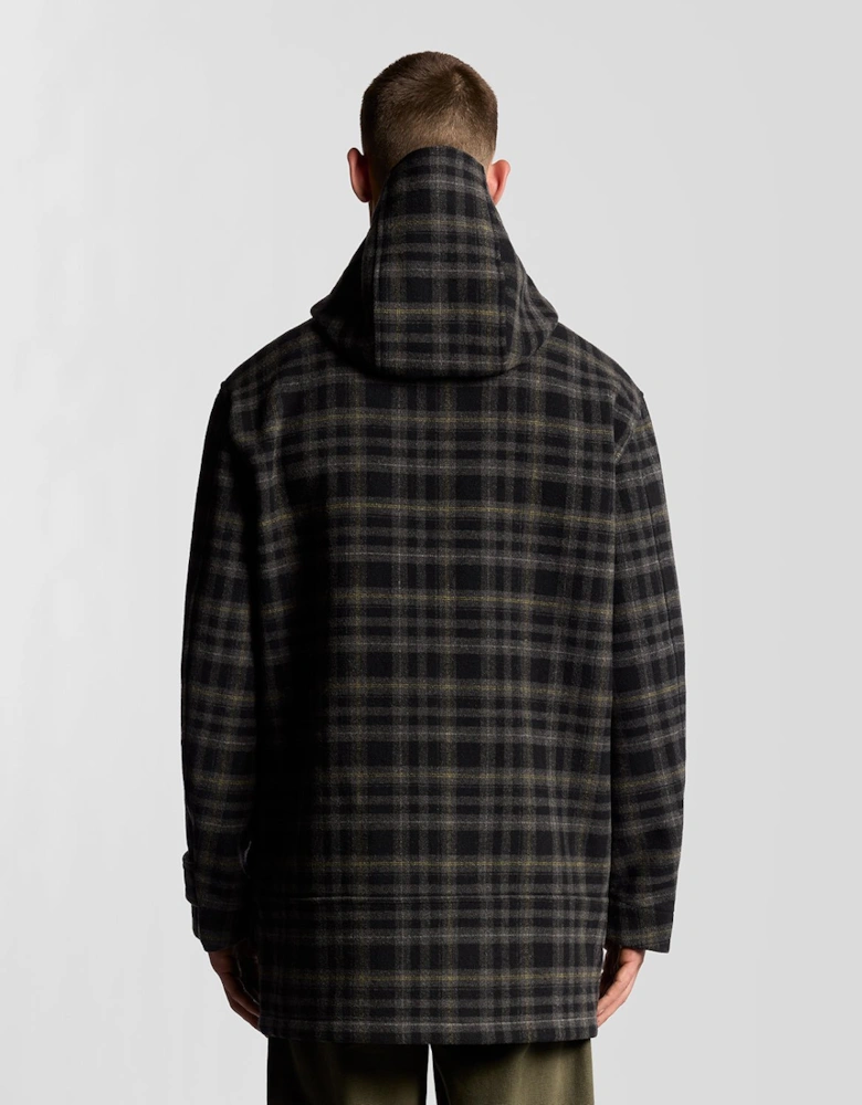 Modular Tartan Duffle Coat