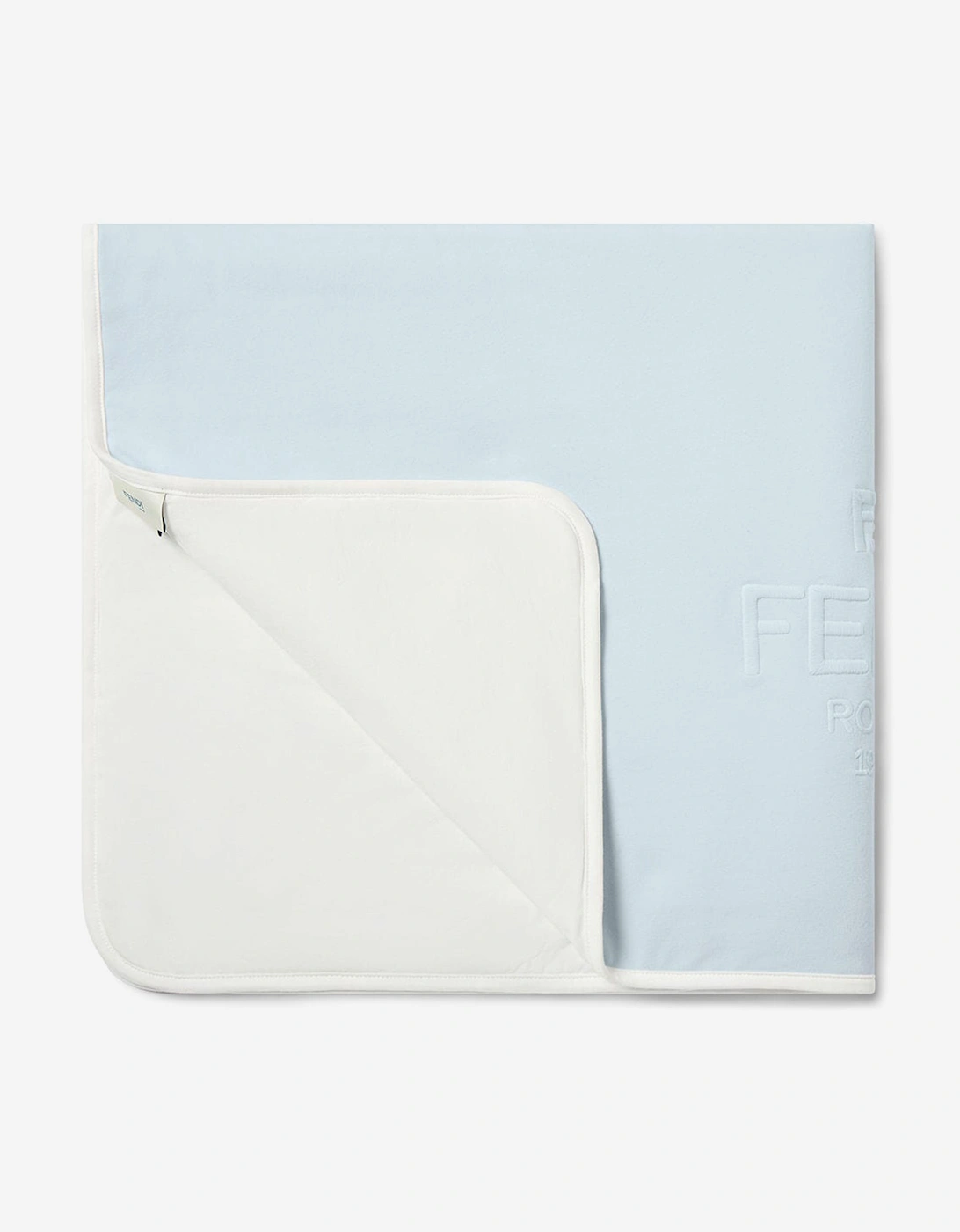 Baby Boys Cotton Logo Blanket in Blue (80cm), 4 of 3