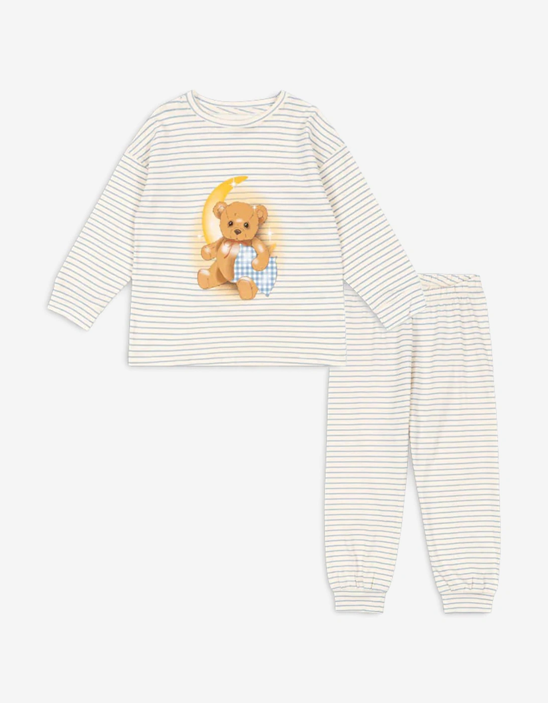 Kids Striped Gio Pant Set in Blue, 5 of 4