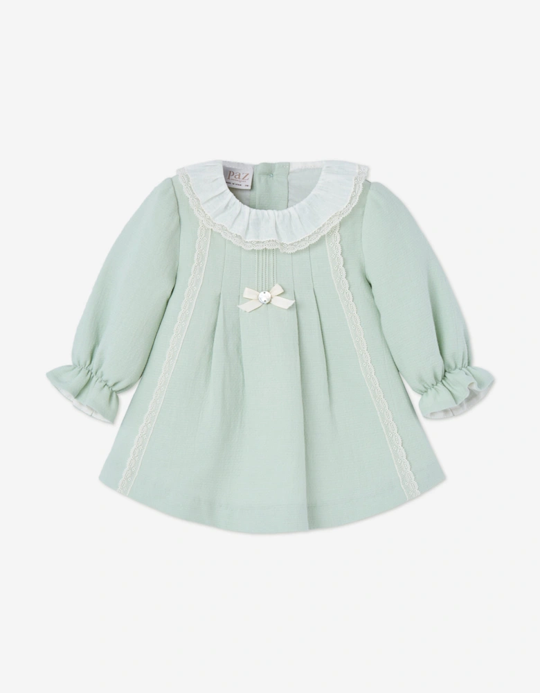 Baby Girls Dress and Bloomers Set in Green