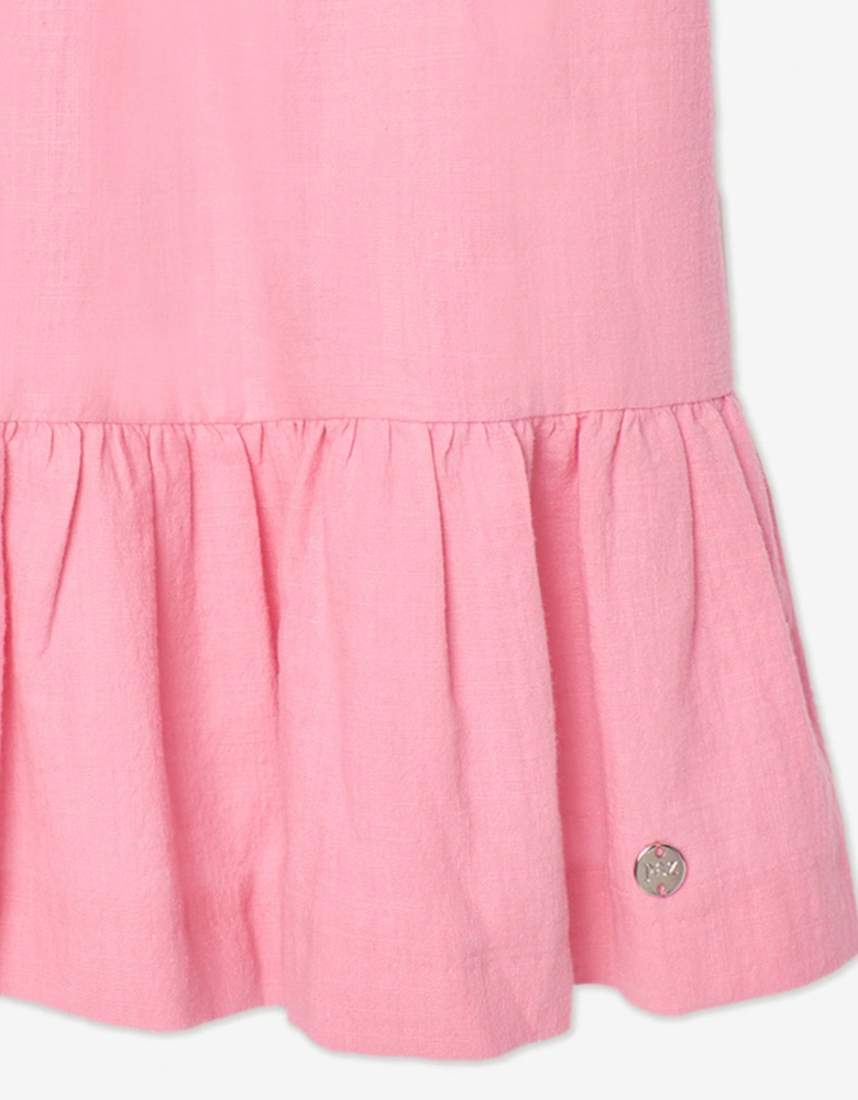 Girls Floral Dress in Pink