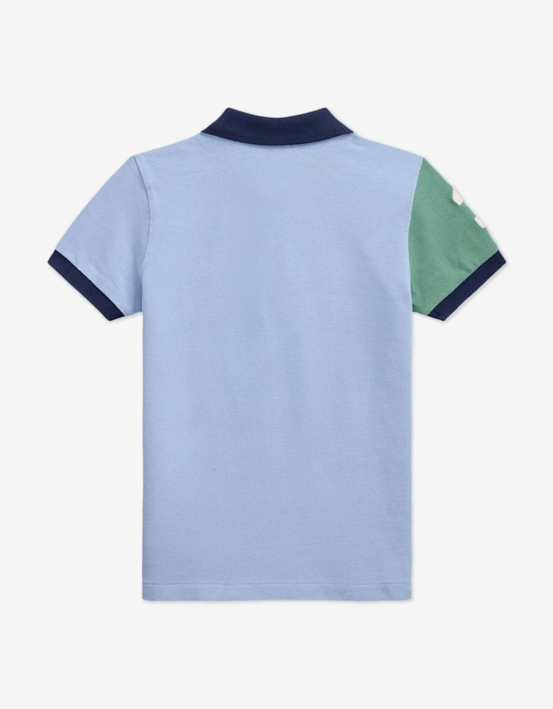 Boys Colourblock Polo Shirt in Multicolour