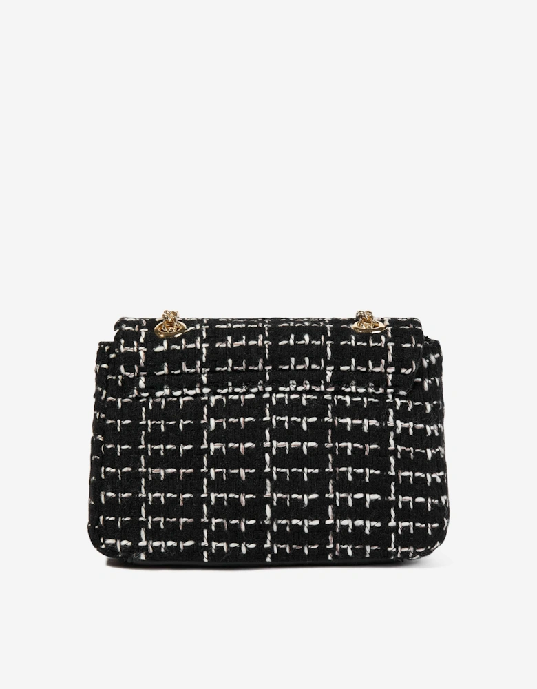 Tweed Flap Bag in Black (18.5cm)
