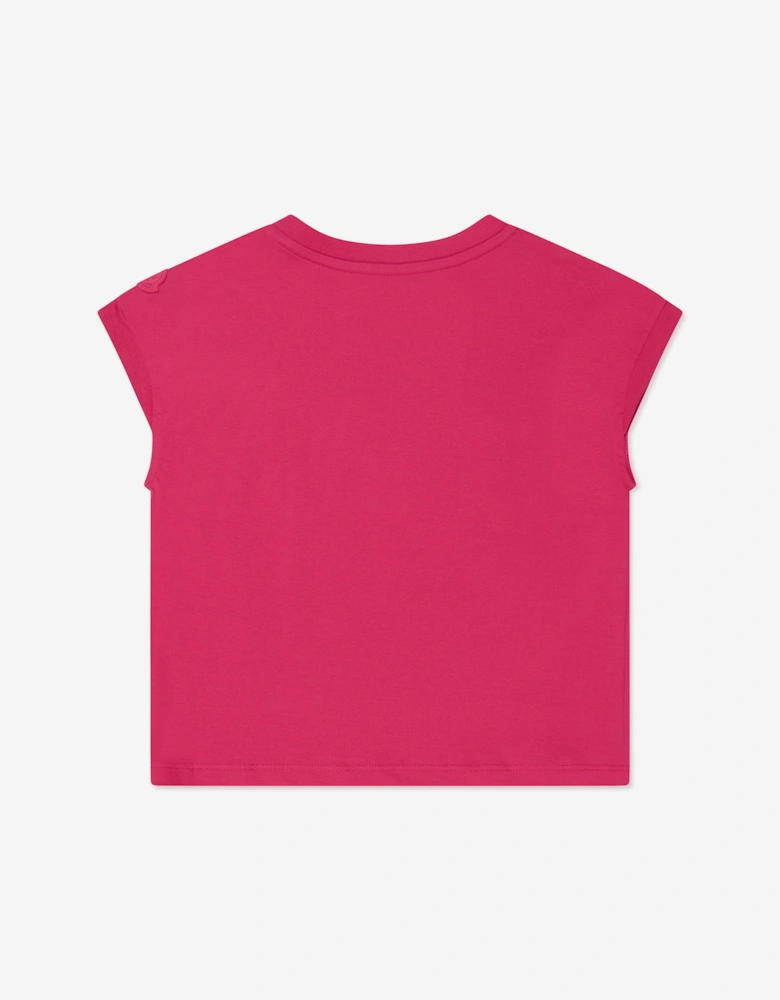Enfant Girls Logo Graphic T-Shirt in Pink