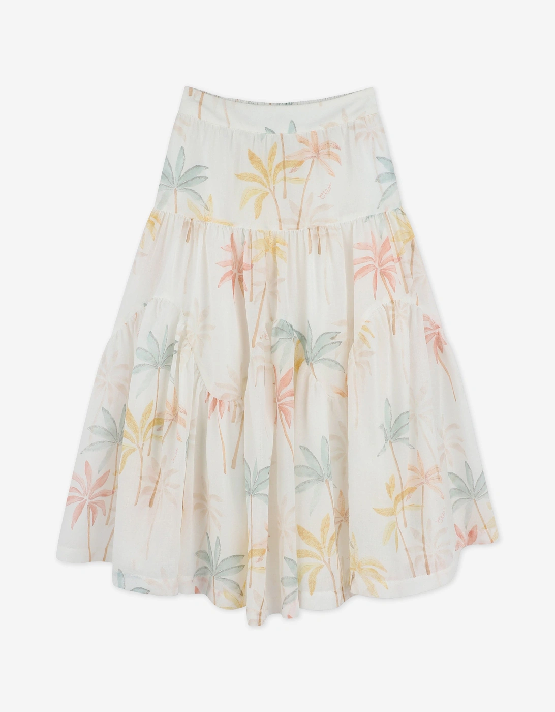 Girls Palm Grove Long Skirt in Multicolour, 5 of 4