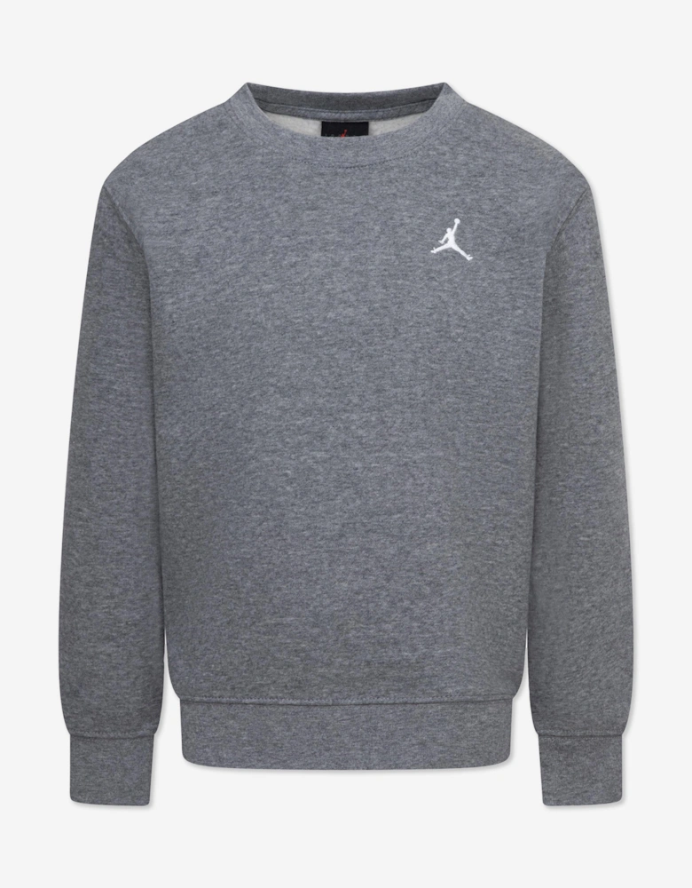 Jordan Boys Brooklyn Fleece Essential Sweatshirt in Grey