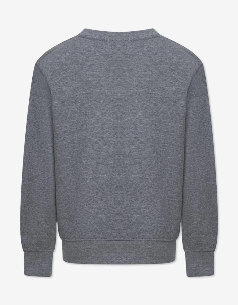Jordan Boys Brooklyn Fleece Essential Sweatshirt in Grey