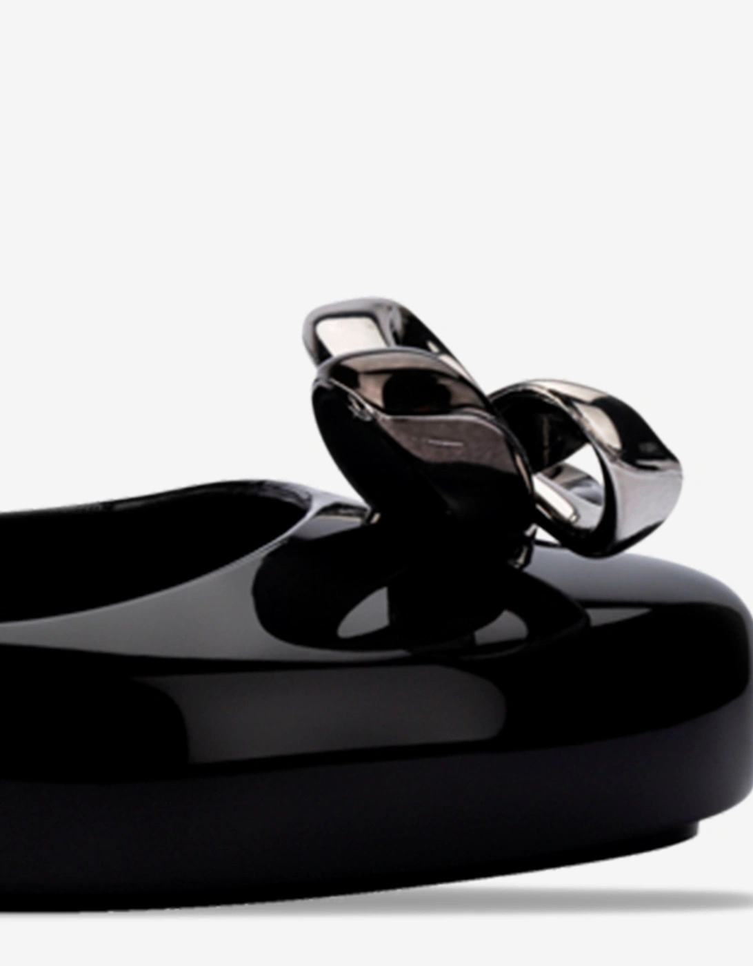 Girls Sweet Love Glam Ballet Flats in Black