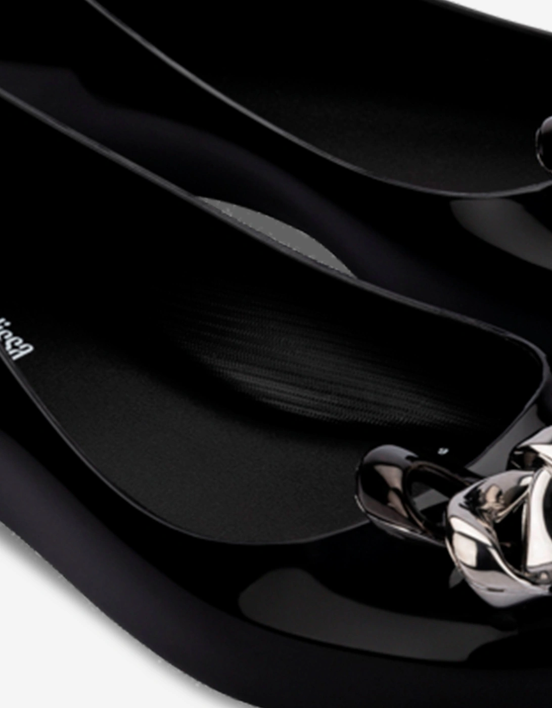 Girls Sweet Love Glam Ballet Flats in Black