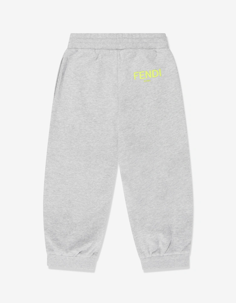 Boys FF Logo Pocket Joggers in Grey