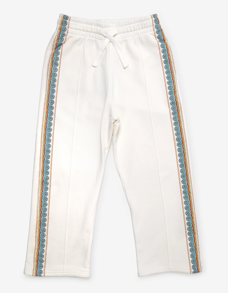Kids Greco Wave Joggers in White