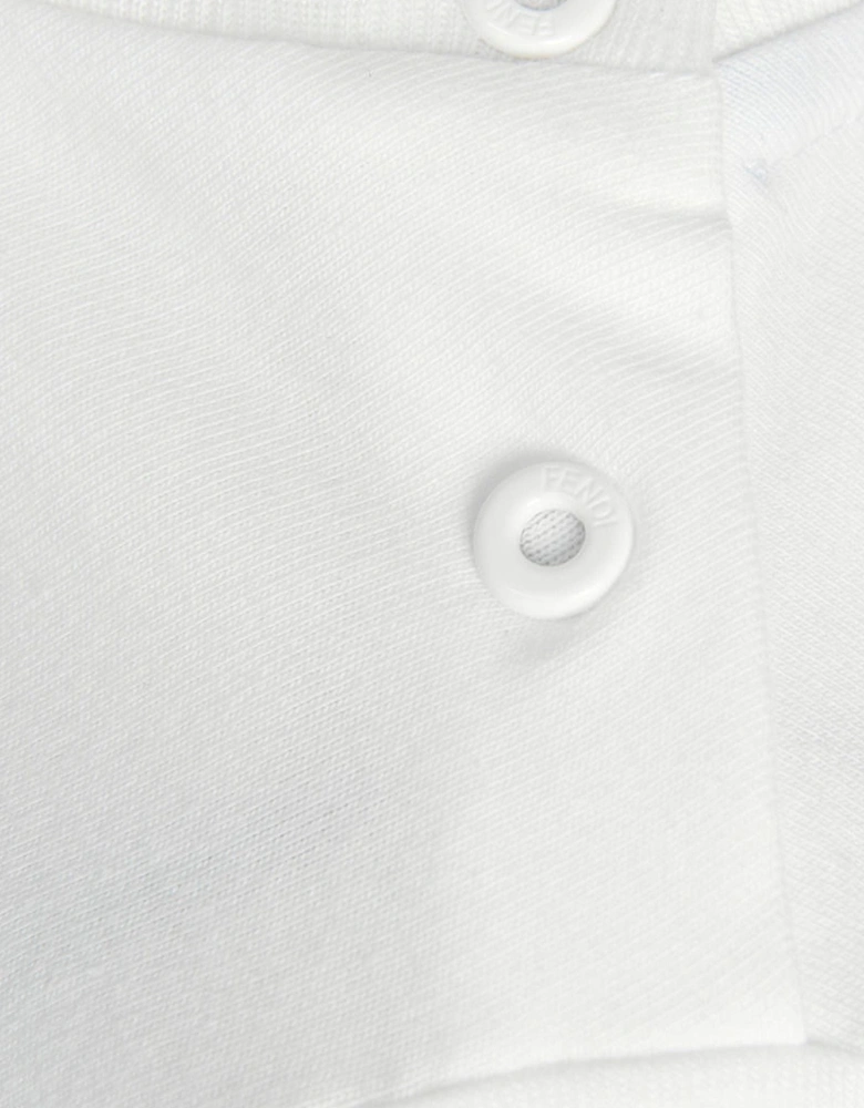 Baby Boys FF Logo Trim T-Shirt in White