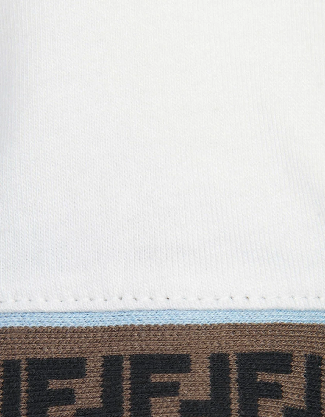 Baby Boys FF Logo Trim T-Shirt in White