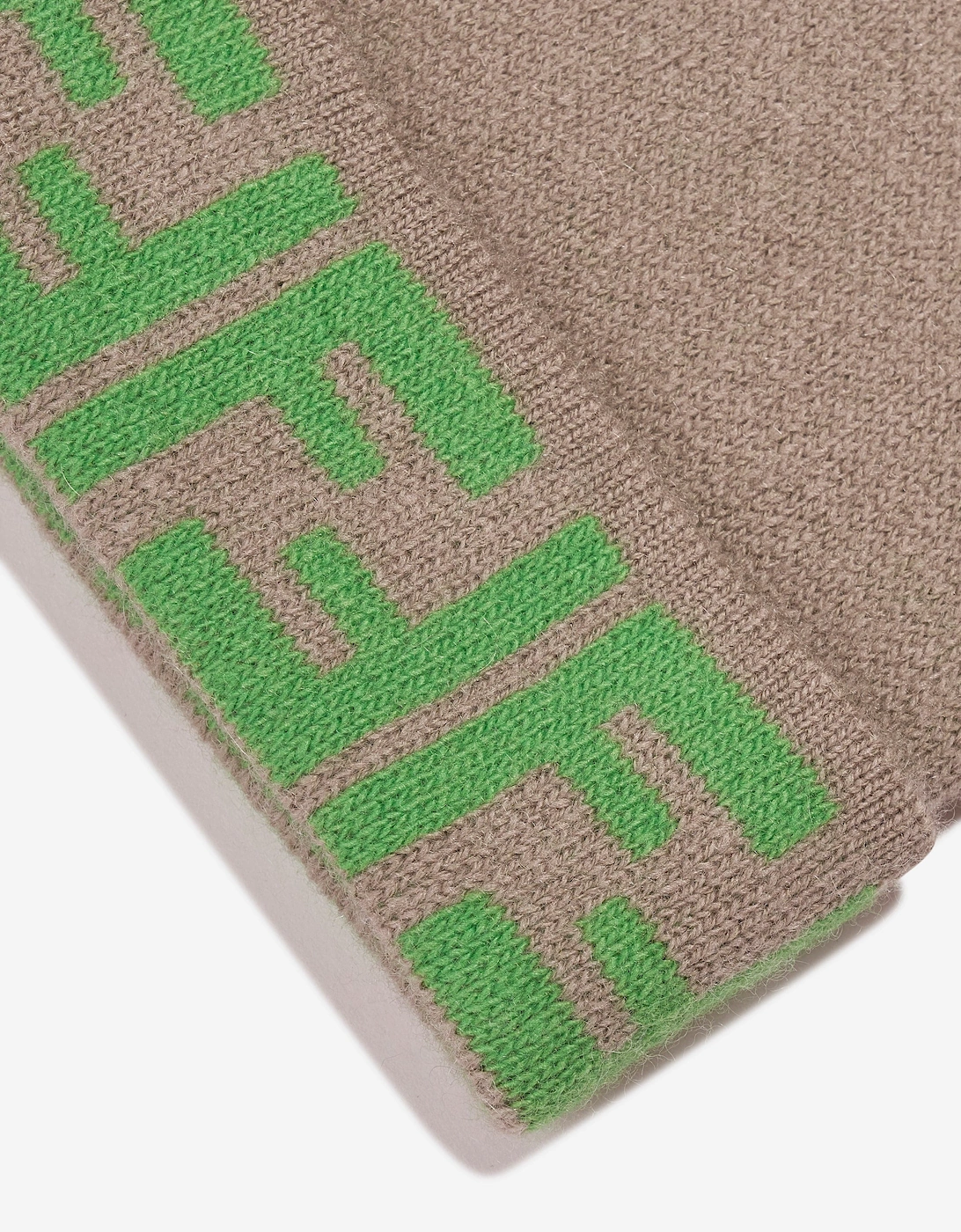 Kids FF Logo Reversible Beanie in Beige
