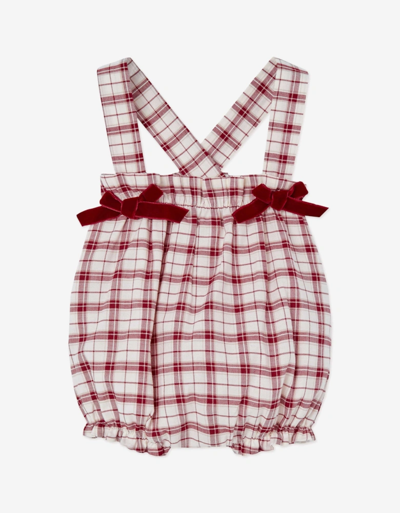 Baby Girls Blouse and Romper Set in Red