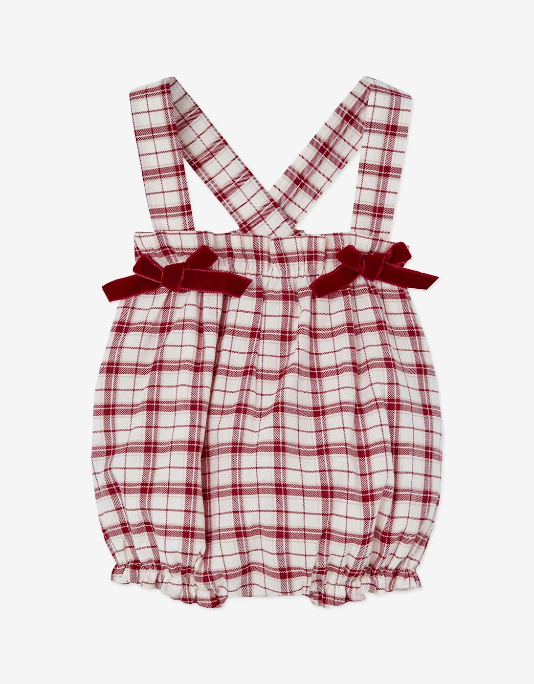Baby Girls Blouse and Romper Set in Red