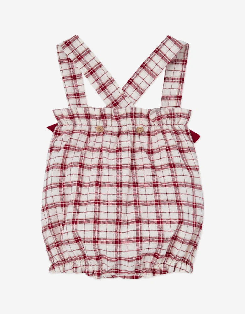 Baby Girls Blouse and Romper Set in Red