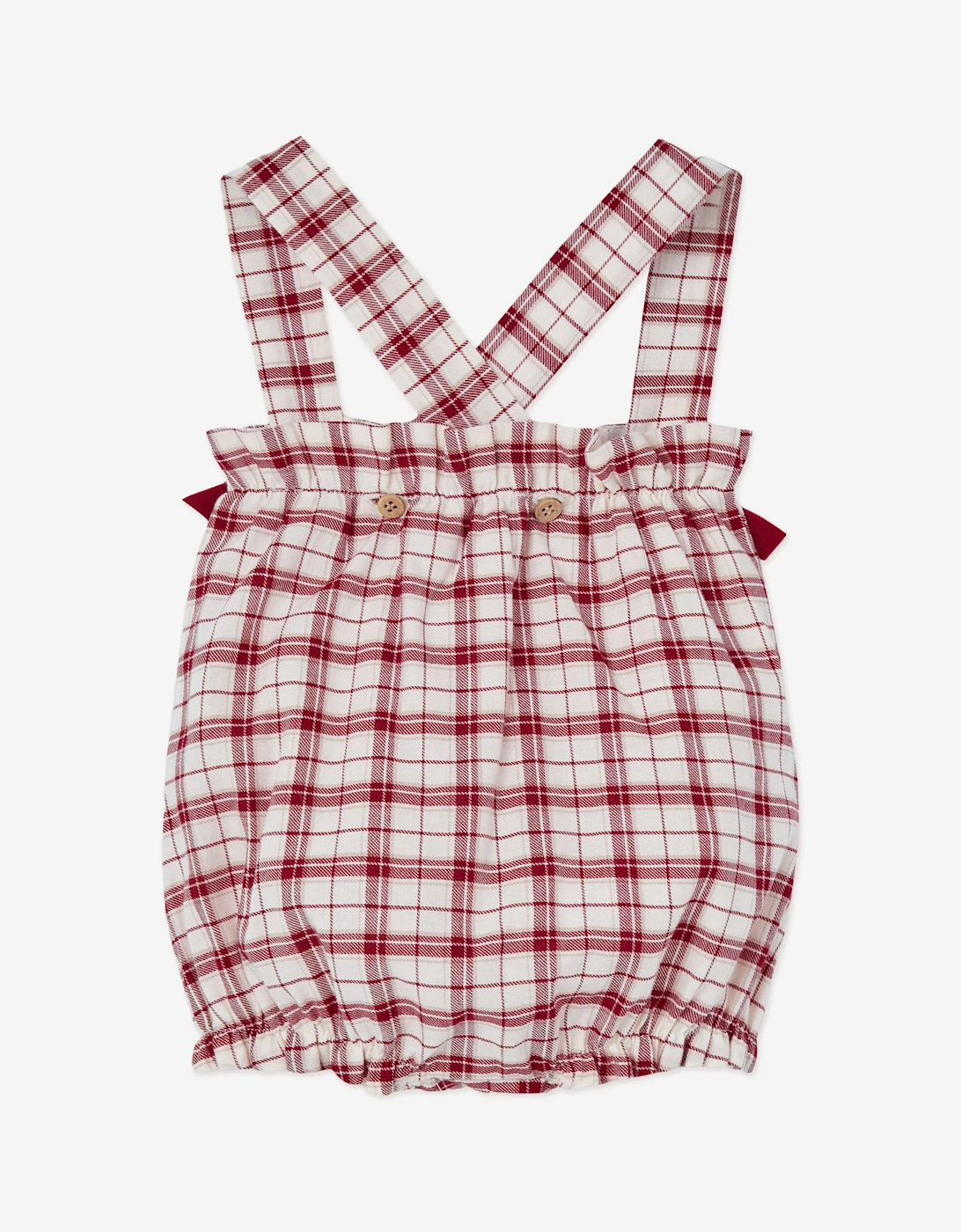 Baby Girls Blouse and Romper Set in Red