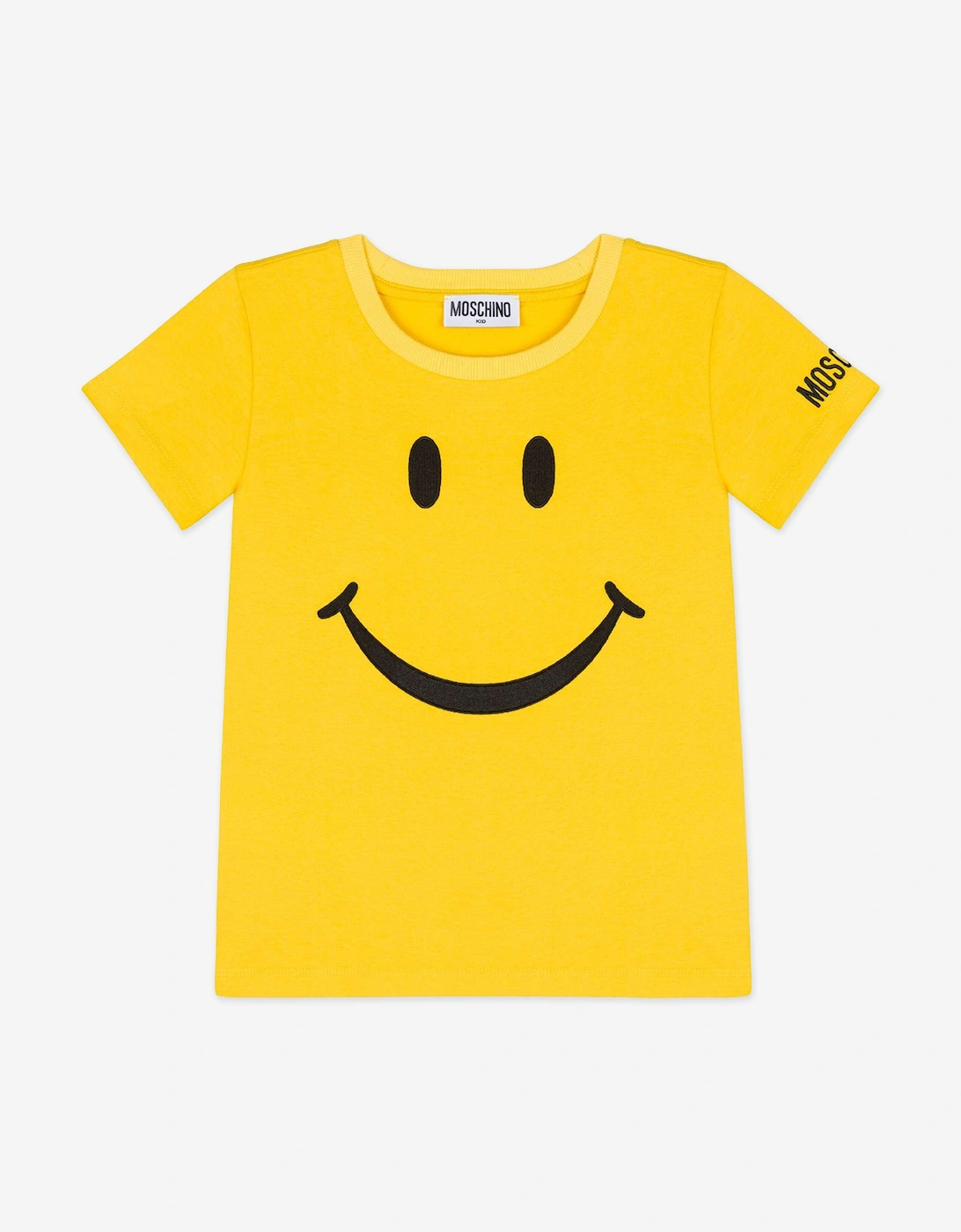 Kids Smiley Face T-Shirt in Yellow, 5 of 4