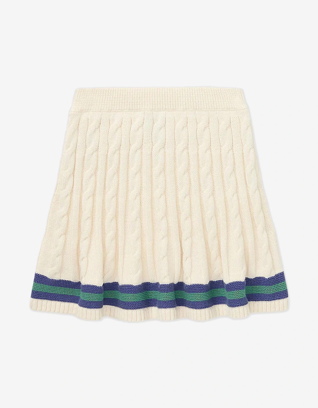 Girls Cotton Skirt Set in Ivory