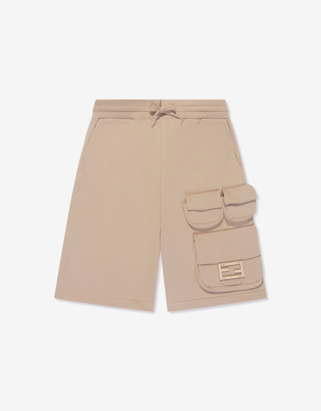 Boys Baguette Pocket Cargo Shorts in Beige, 5 of 4