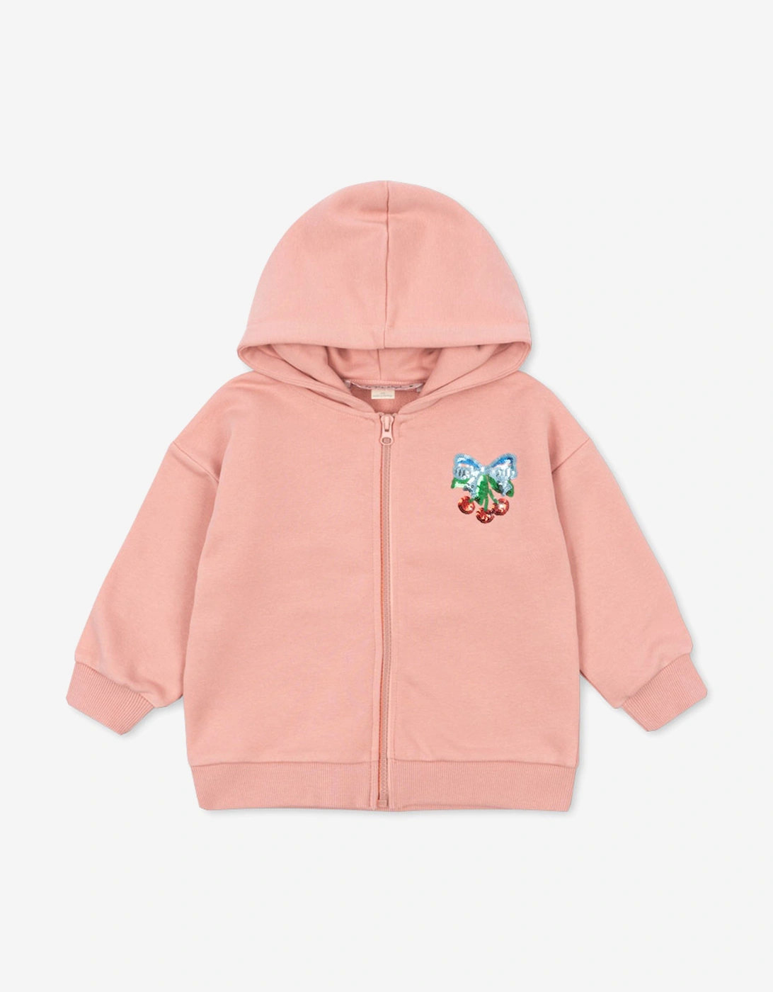 Girls Lou Sequin Zip Up Top in Pink, 5 of 4