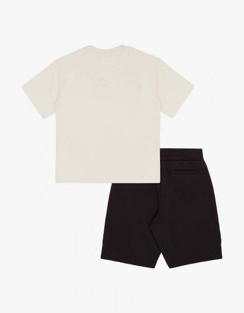Boys Logo Short Set in Navy