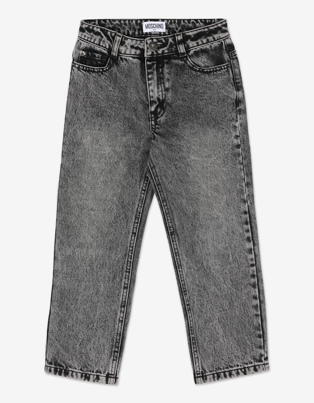 Girls Regular Fit Jeans in Black, 5 of 4
