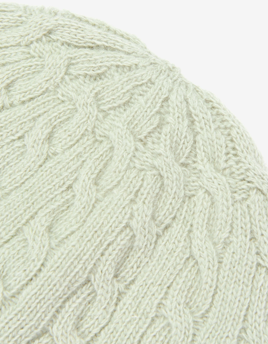 Girls Knitted Beanie Hat in Green