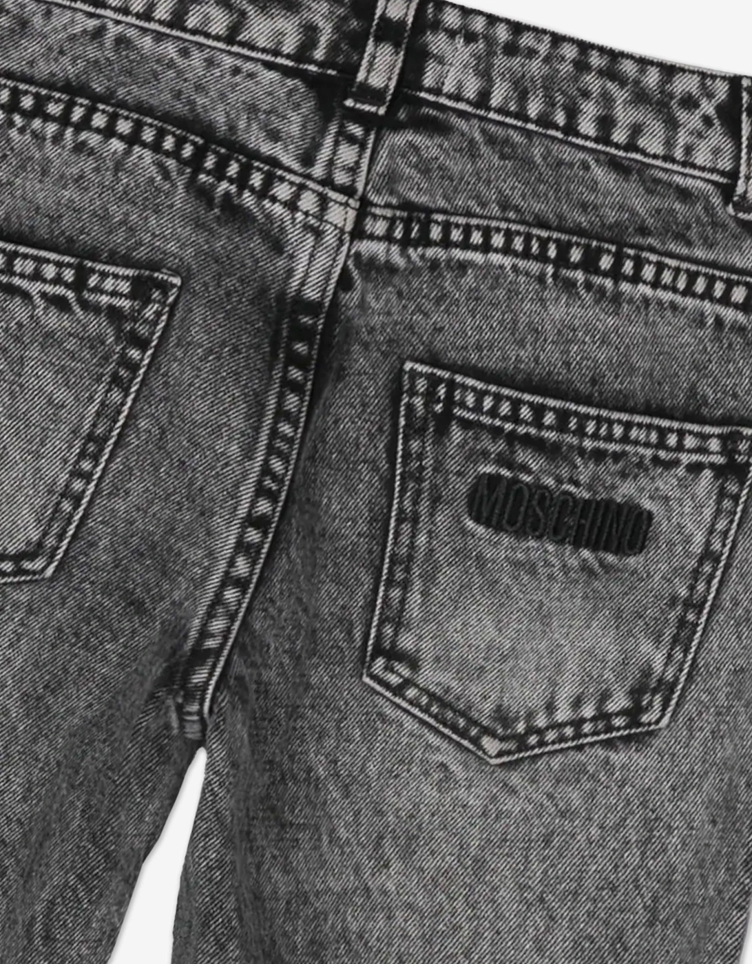 Girls Regular Fit Jeans in Black