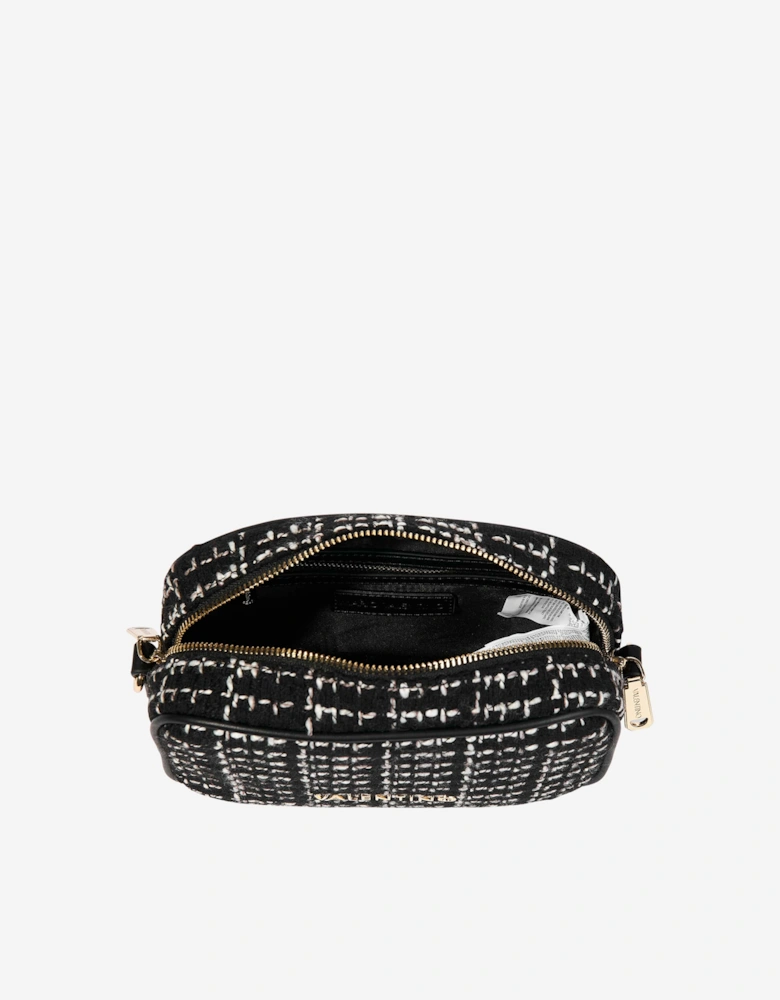 Tweed Crossbody Bag in Black (20cm)