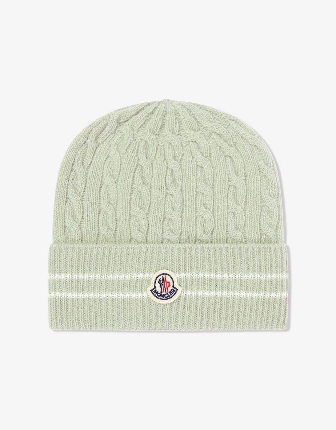 Girls Knitted Beanie Hat in Green, 5 of 4