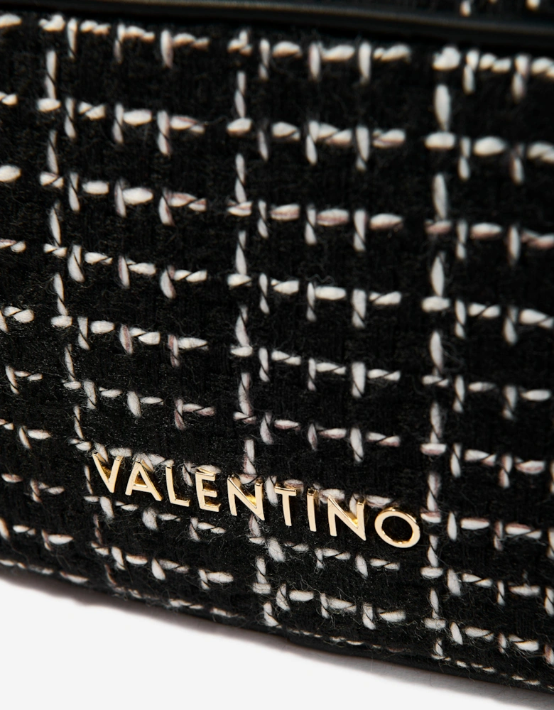Tweed Crossbody Bag in Black (20cm)