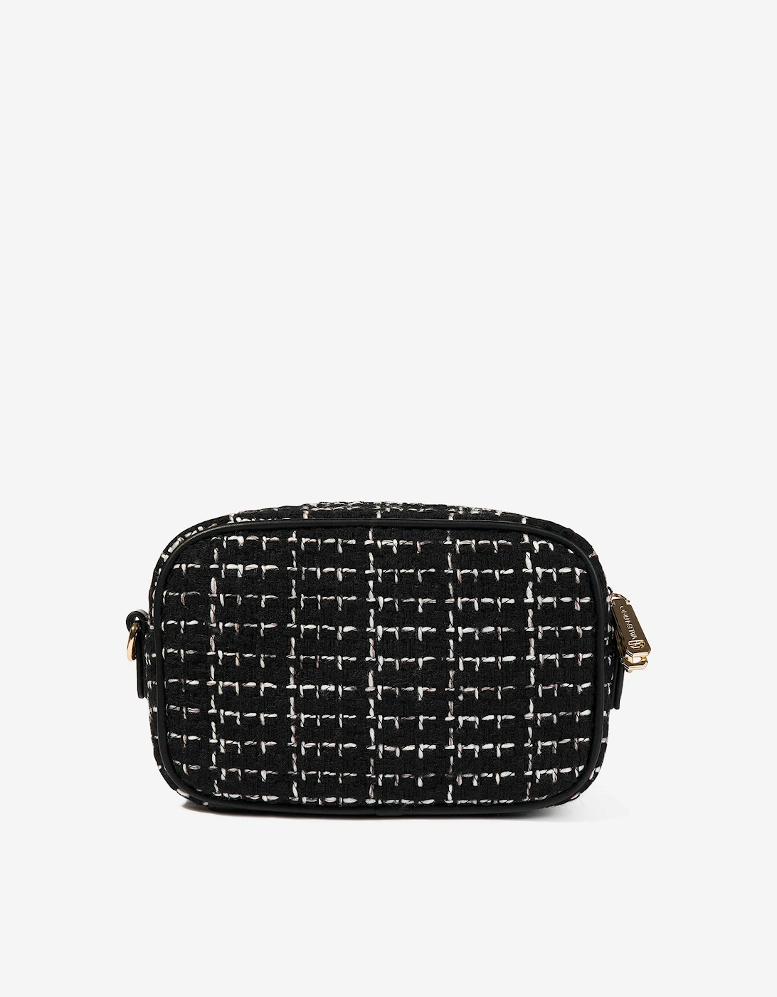 Tweed Crossbody Bag in Black (20cm)