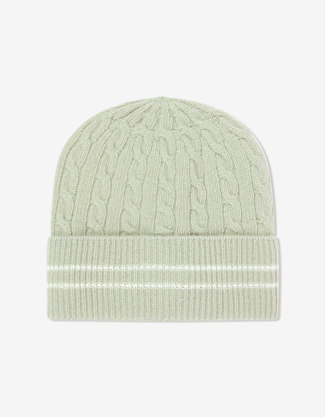 Girls Knitted Beanie Hat in Green